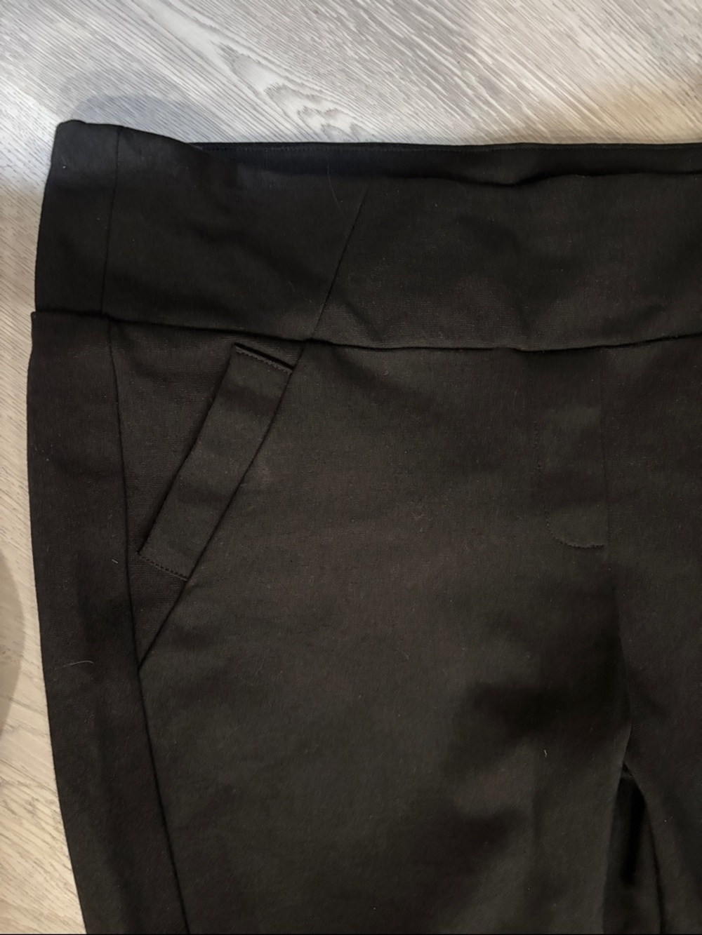 Women's Black Pull-On Ponte Pants - Picture 2 of 8